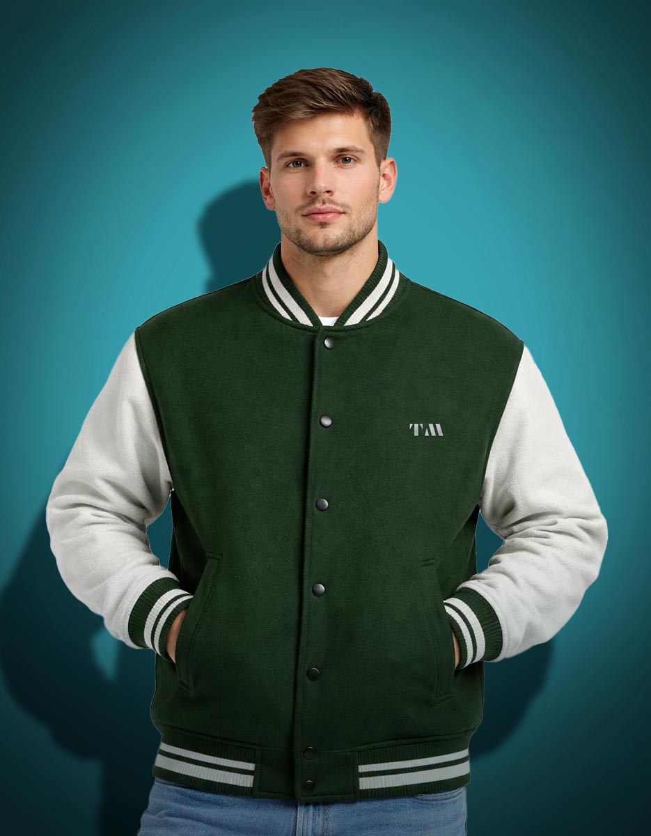 Never Give Up Varsity Jacket