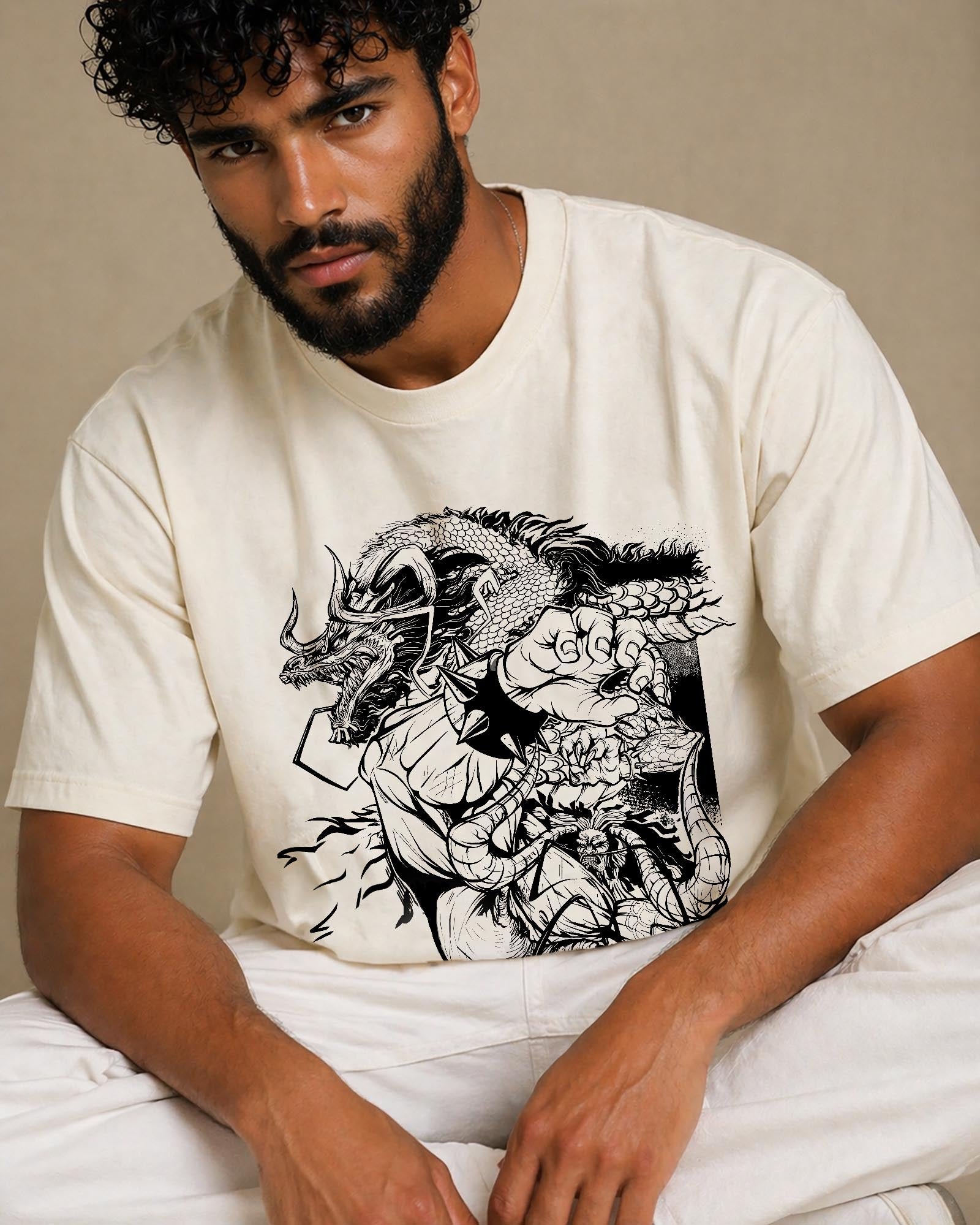 Wano Sketch Oversized T-Shirt