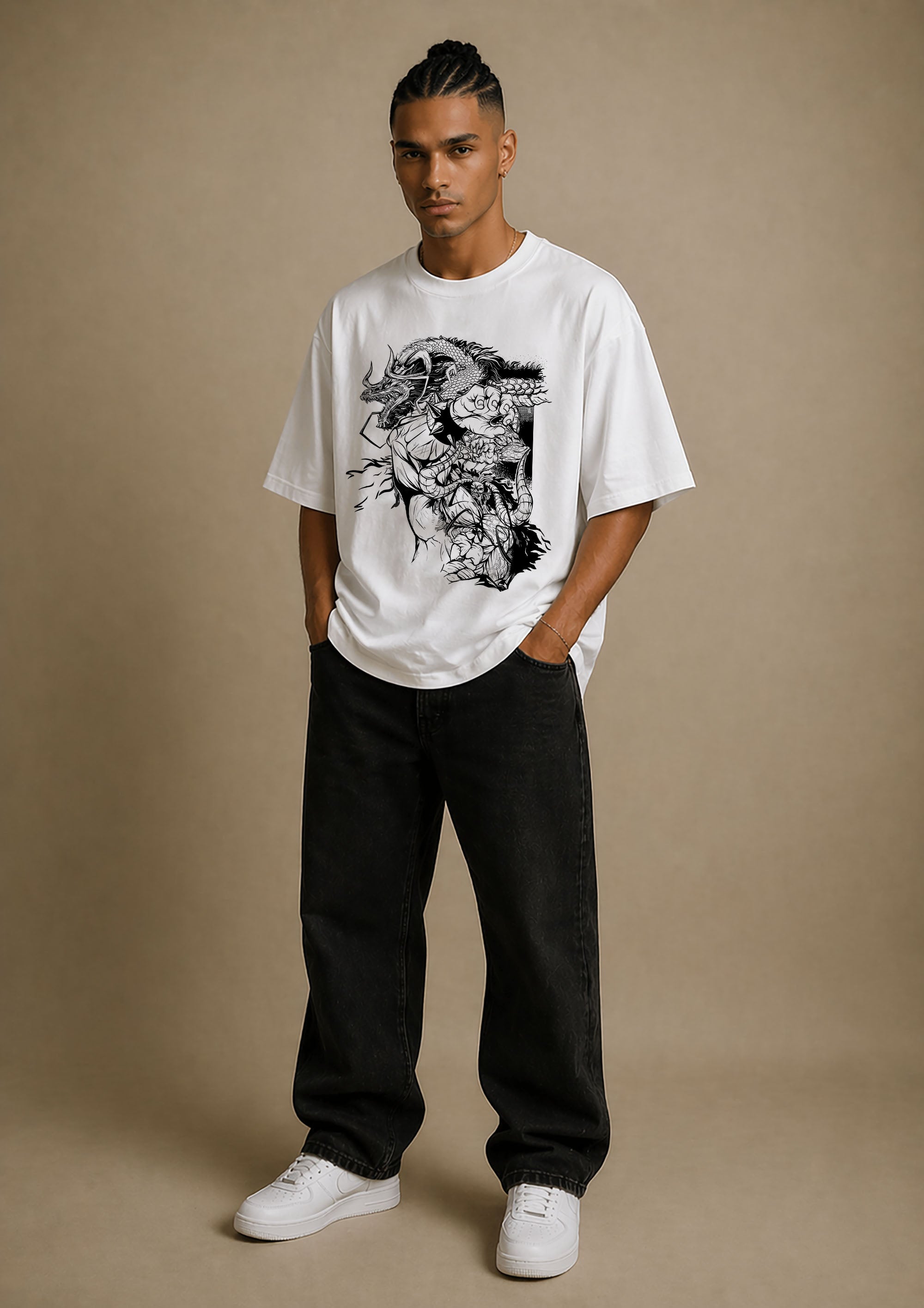 Wano Sketch Oversized T-Shirt